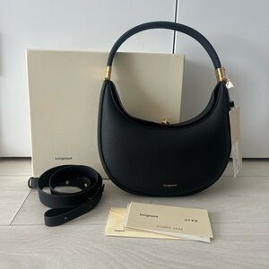 SONGMONT | Luna leather bag in black